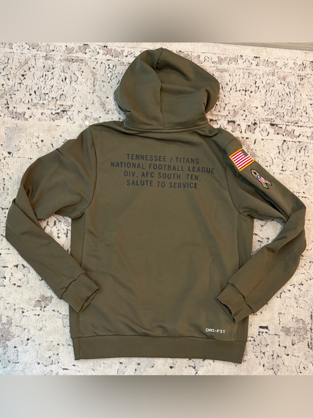Nike Tennessee Titans Salute to Service 2025 Olive Green NFL Hoodie Men’s Sz: S - Picture 5 of 5